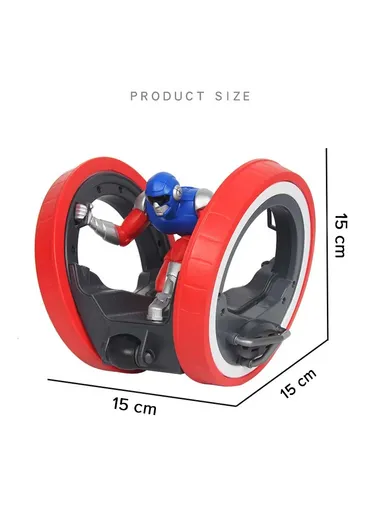 Magnificent Reach 2.4GHz RC Speed Supa Pioneer 6 in 1 Stunt Car 360 Rolling with Light Age 3+ (L15xW15xH15)cm