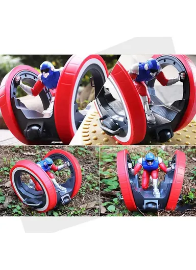 Magnificent Reach 2.4GHz RC Speed Supa Pioneer 6 in 1 Stunt Car 360 Rolling with Light Age 3+ (L15xW15xH15)cm