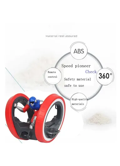 Magnificent Reach 2.4GHz RC Speed Supa Pioneer 6 in 1 Stunt Car 360 Rolling with Light Age 3+ (L15xW15xH15)cm