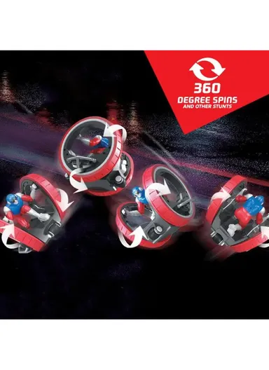 Magnificent Reach 2.4GHz RC Speed Supa Pioneer 6 in 1 Stunt Car 360 Rolling with Light Age 3+ (L15xW15xH15)cm