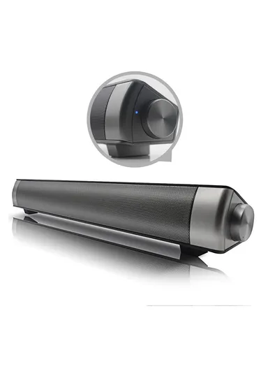 2000mAh 2.0 Channel USB MP3 Player Bluetooth Speaker CE0150 (W40 x D5.5 x H6)cm - Black