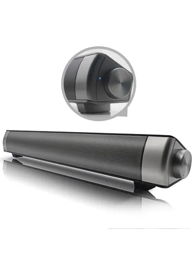 2000mAh 2.0 Channel USB MP3 Player Bluetooth Speaker CE0150 (W40 x D5.5 x H6)cm - Black