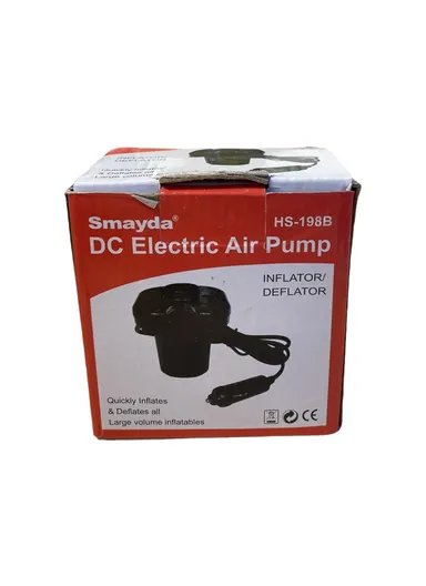 12V DC Electric Air Pump Inflator/Deflator For Car Usage HS-198B (L13cm x W13cm x H11.5)cm