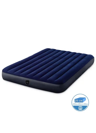 203X152X25CM Queen Size Inflatable Dura-Beam Classic Downy Airbed Mattress With Fiber-Tech Technology 273Kg Maximum Load 64759 