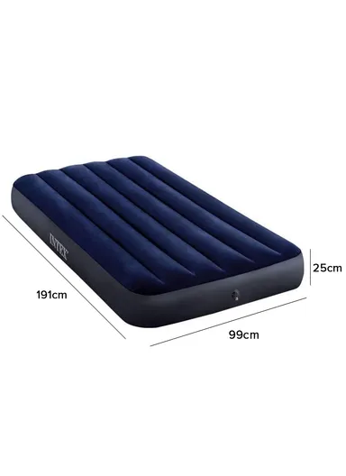 Twin Size Inflatable Dura-Beam Classic Downy Airbed Mattress With Fiber-Tech Technology136Kg Maximum Load 64757 (L191 x W99 x H25)cm