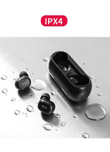 QCY T1C Wireless Binaural In-ear Earphones Waterproof Bluetooth 5.0 Headset with Charger Box