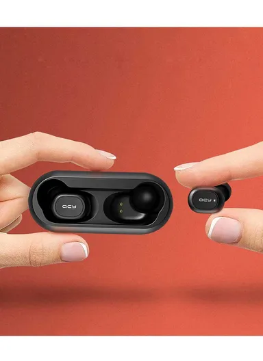 QCY T1C Wireless Binaural In-ear Earphones Waterproof Bluetooth 5.0 Headset with Charger Box