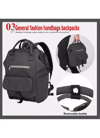 14" Oxford Cloth Women Baby Casual Diaper Backpack T-B3184 (W25 x D16 x H38)cm