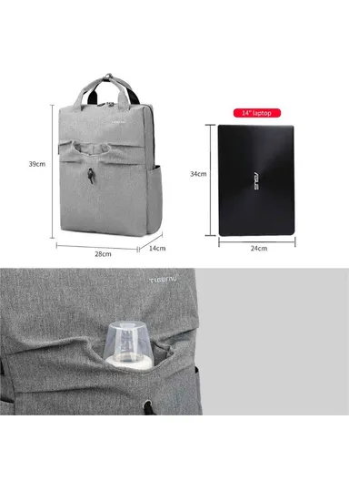 14″ Anti-Theft Diaper Bag With USB Charging Port T-B3355 (W36x D11 x H41)cm