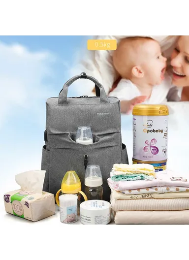 14″ Anti-Theft Diaper Bag With USB Charging Port T-B3355 (W36x D11 x H41)cm