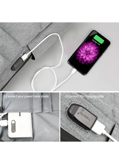 14″ Anti-Theft Diaper Bag With USB Charging Port T-B3355 (W36x D11 x H41)cm