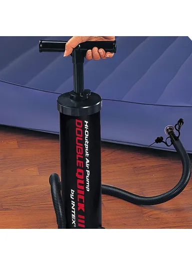 48cm High-Output Manual Air Pump Double Action Inflator &amp; Deflator with 4 Nozzles for Quick Inflation 68615