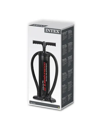 48cm High-Output Manual Air Pump Double Action Inflator &amp; Deflator with 4 Nozzles for Quick Inflation 68615