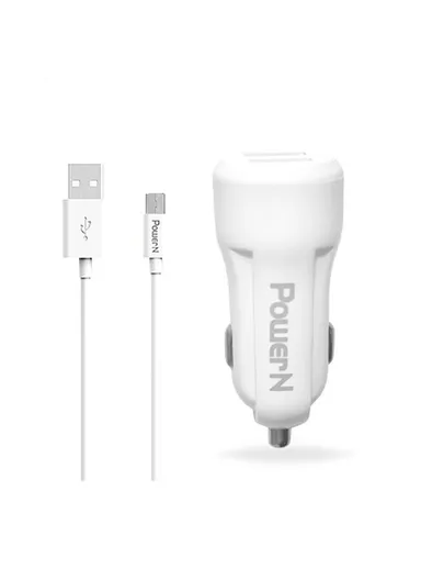  Dual Port USB Car Charger with Micro USB Cable