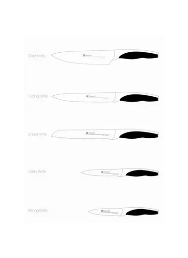 6 Pieces Curve Knife Set DH-04665