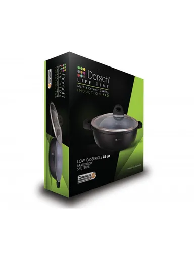 28cm 3.1L Non-Stick Ceramic Coating Aluminum Low Casserole DH-05580