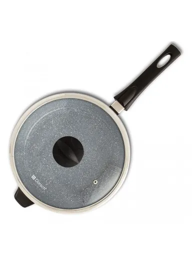 28cm 3.3L Non-Stick Ceramic Coating Aluminum Deep Fry Pan With Glass Lid DH-05581