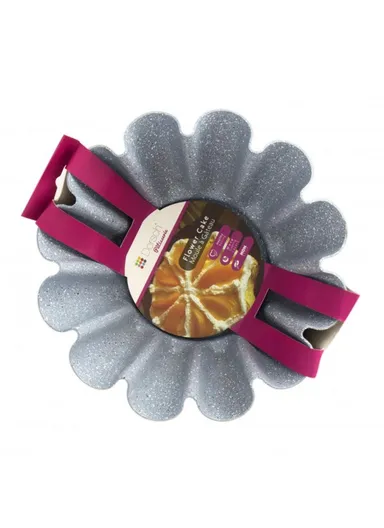 28cm Ceramic Coating Aluminum Flower Cake Pan DH-08959