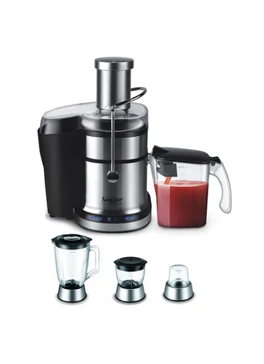 800W 4-In-1 Juicer &amp; Blender Set: Juicer Blender Mincer &amp; Mill - Power with 5 Speeds &amp; Pulse Settings SF-5509