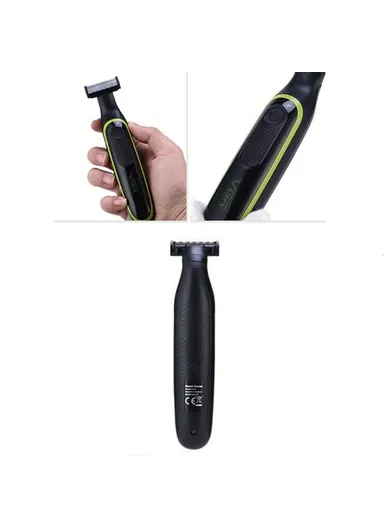 Washable &amp; Rechargeable Professional Beard Shaver Dual-Sided Trimmer IPX5 V-017