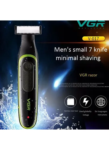 Washable &amp; Rechargeable Professional Beard Shaver Dual-Sided Trimmer IPX5 V-017