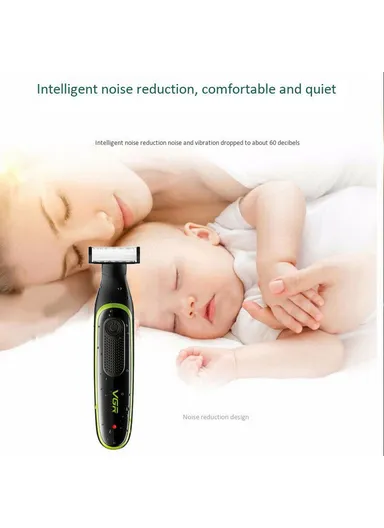 Washable &amp; Rechargeable Professional Beard Shaver Dual-Sided Trimmer IPX5 V-017