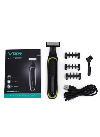 Washable &amp; Rechargeable Professional Beard Shaver Dual-Sided Trimmer IPX5 V-017