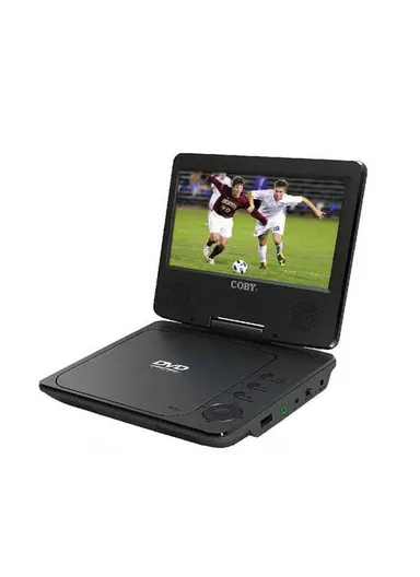  9" Portable DVD Player Swivel Screen - Black