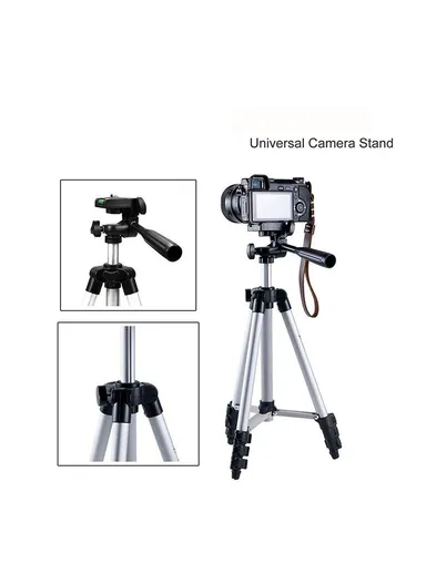 Lightweight Aluminum Tripod 3.5 Kg Load Capacity &amp; Adjustable Height up to 1.3m P608