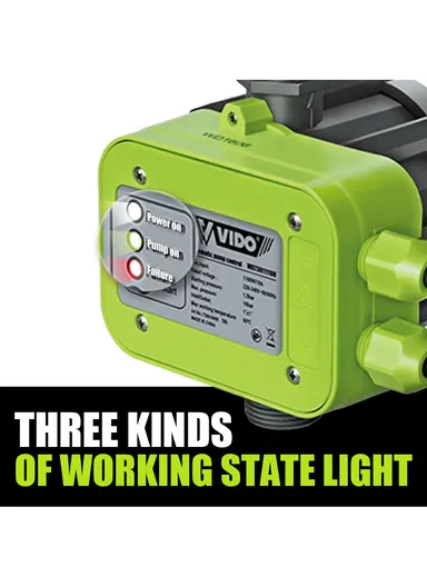  Automatic Pump Controller 1100W 10A 1.5-10 Bar for Automatic Start &amp; Stop Water Pump