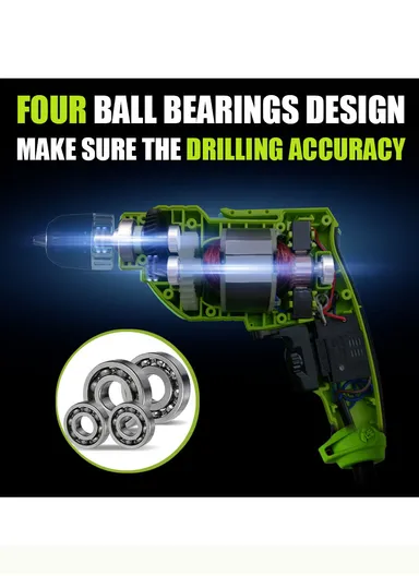 450W Electric Corded Drill with Variable Speed Control WD010120450