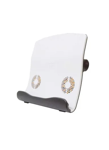 Pro Laptop Cooler Table Stand Built-in 3 Fans &amp; 4 Ports USB2.0 Hub JS23686 - White
