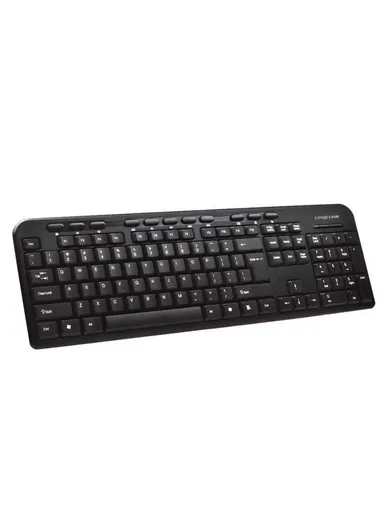 Wired Keyboard Arabic &amp; English Labels for Desktop Computer PC Laptop P368 - Black