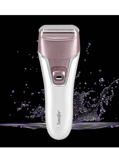 Rechargeable IPX5 Waterproof 2-IN-1 Lady Epilator &amp; Shaver with 2 Interchangeable Shaver &amp; Epilation Heads &amp; Clean Brush SF-9521