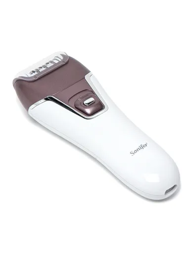 Rechargeable IPX5 Waterproof 2-IN-1 Lady Epilator &amp; Shaver with 2 Interchangeable Shaver &amp; Epilation Heads &amp; Clean Brush SF-9521