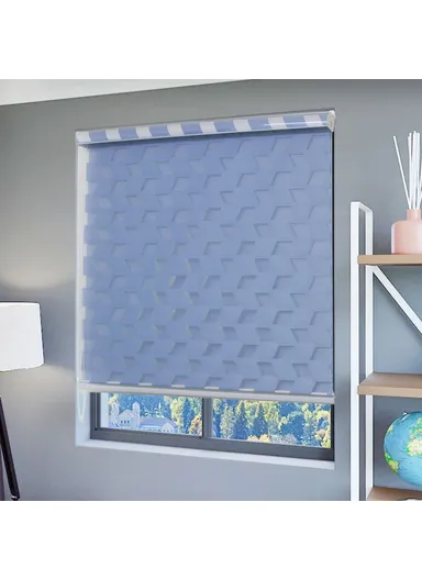 150x150cm Duo Roller Blind Only One Piece - Baby Blue 