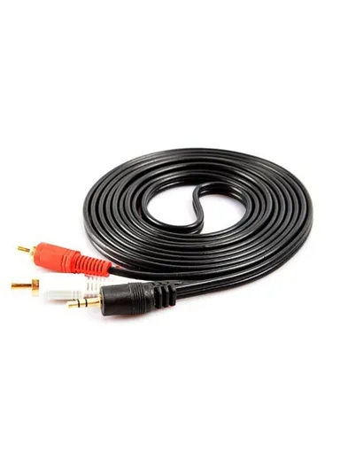 3.5mm to 2 RCA Cable Mobile to Home Theater Connector Cable - 1.5M