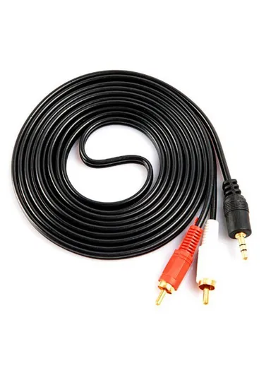 3.5mm to 2 RCA Cable Mobile to Home Theater Connector Cable - 1.5M
