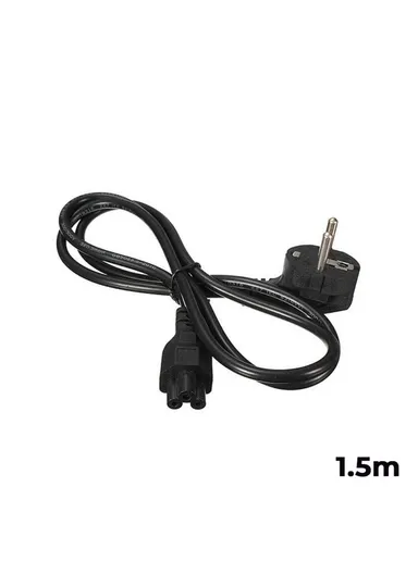 1.5m AC Power Cord With Connector C5 For 3-Pin Laptop Adapter Charger