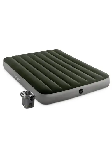 Double Size Dura-Beam Prestige Airbed With Hand-Held Battery Air Pump 64778 (L191 x W137 x H25)cm