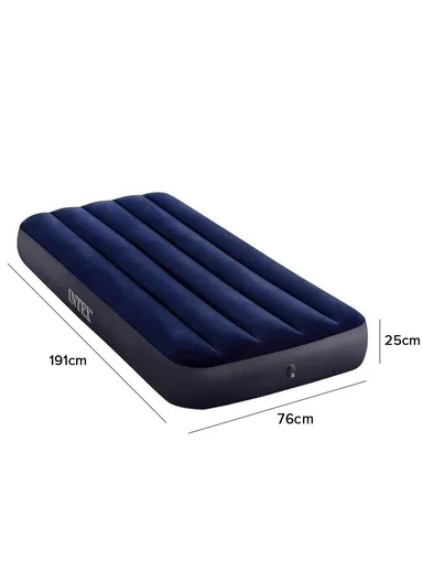 1.91m Single Size Dura-Beam Standard Classic Downy Airbed 136KG Maximum Weight Capacity (L191 x W76 x H25)cm 64756 