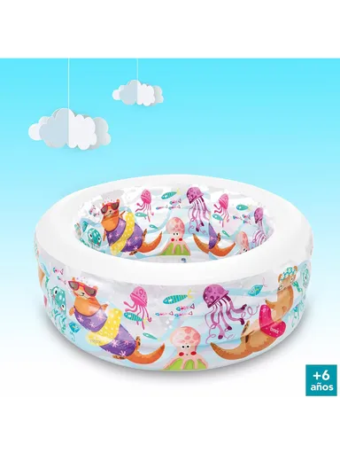 3-Ring Round Inflatable Aquarium Swimming Pool 58480 (D152 x H56)cm