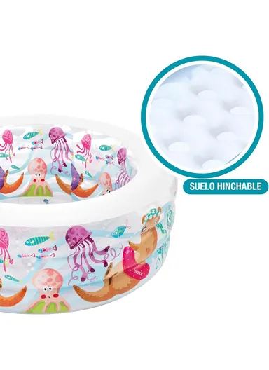 3-Ring Round Inflatable Aquarium Swimming Pool 58480 (D152 x H56)cm