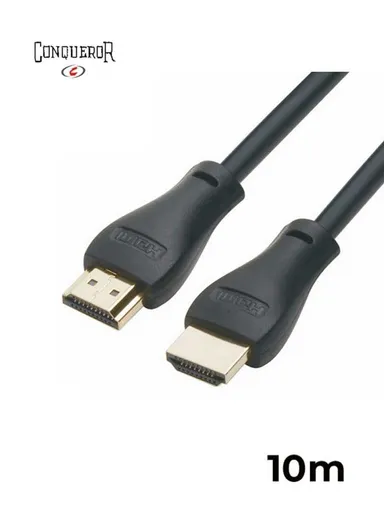 HDMI Cable 4K High Speed Ethernet &amp; Audio Gold Plated Connectors 10 Meter C45D - Black