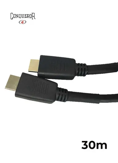  HDMI Cable 4K High Speed Ethernet and Audio Gold Plated Connectors 30 Meter C45G - Black