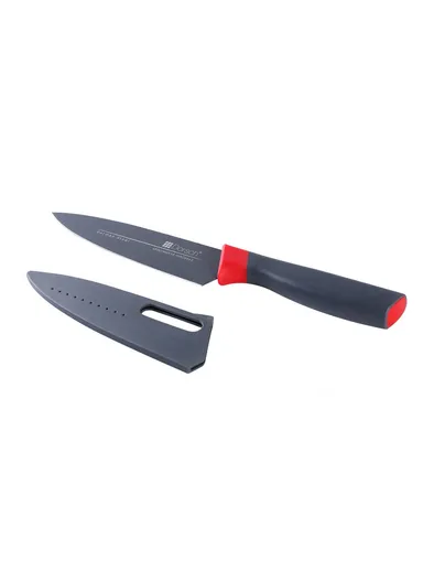 2 Pcs Cutting Board &amp; Knife Set DH-04613 - Red