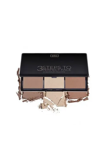  3 Steps to Perfect Face Contour Powder Palette - Dark