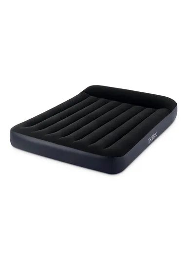 Double Size Headrest Pillow Rest Classic Airbed Mattress With Fiber-Tech &amp; Built-in Pump 64148NP (L191 x W137 x H25)cm