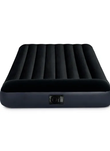 Double Size Headrest Pillow Rest Classic Airbed Mattress With Fiber-Tech &amp; Built-in Pump 64148NP (L191 x W137 x H25)cm