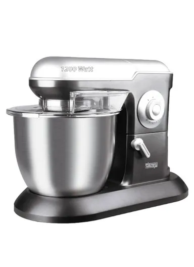 1200W 6.5L 3-in-1 Stand Mixer, Food Processor with Stainless Steel Bowl, Pure Copper Motor &amp; 10-Speed Control (L38 x W20 x H40)cm